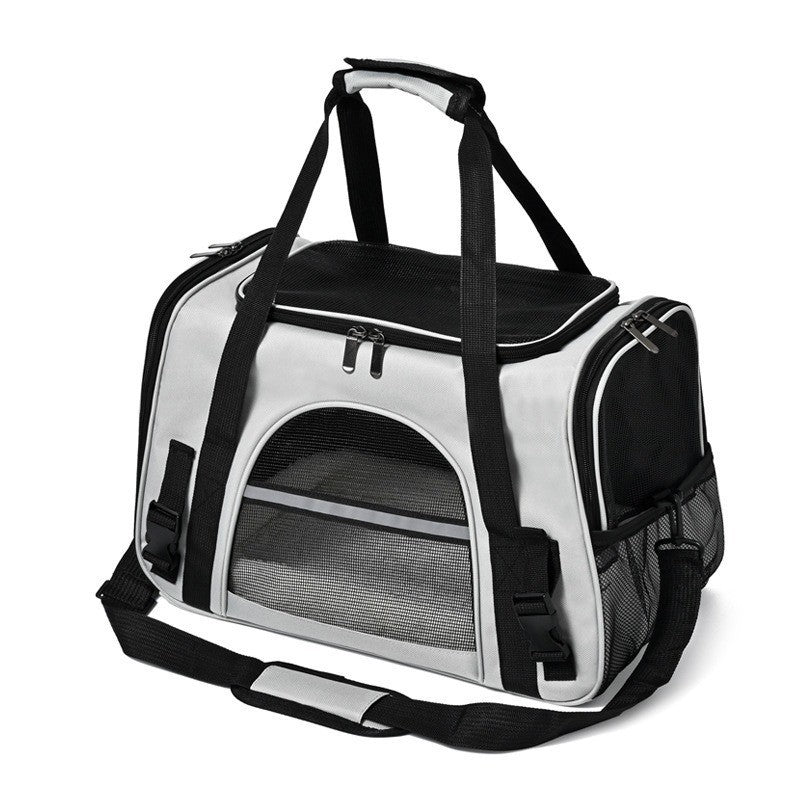 Portable Foldable Pet Carrier Bag with Fur Pad For Maxiumum Comfort