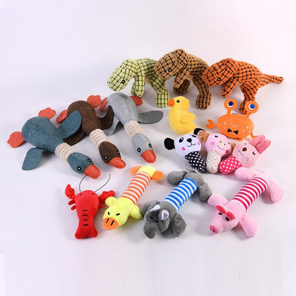 Squeaky Cute Plush Pet Toy for Dogs & Cats