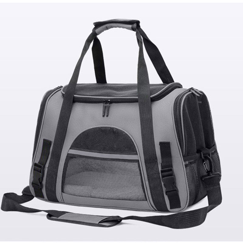 Portable Foldable Pet Carrier Bag with Fur Pad For Maxiumum Comfort