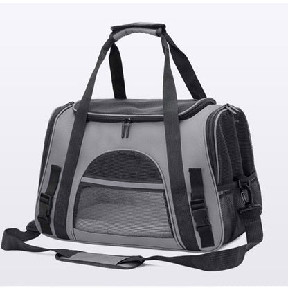 Portable Foldable Pet Carrier Bag with Fur Pad For Maxiumum Comfort