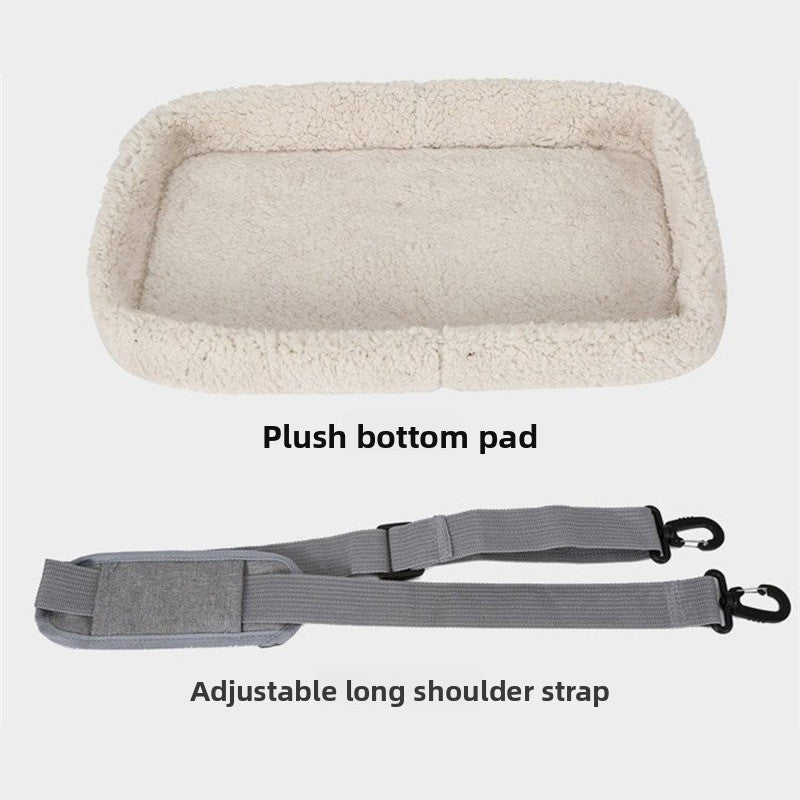 Portable Foldable Pet Carrier Bag with Fur Pad For Maxiumum Comfort