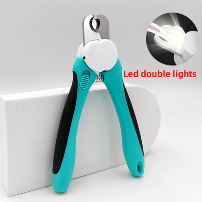 LED Illuminated Pet Nail Clipper With Bonus Nail File