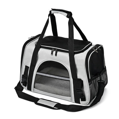Portable Foldable Pet Carrier Bag with Fur Pad For Maxiumum Comfort