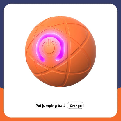 Electric Bouncing Pet Toy Ball for Dogs & Cats