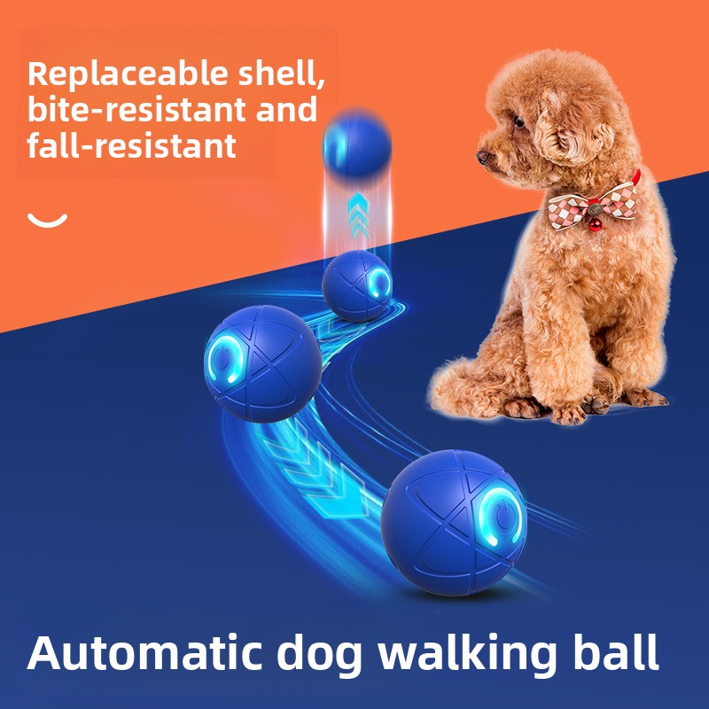 Electric Bouncing Pet Toy Ball for Dogs & Cats