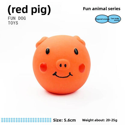 Latex Dog Chew Toy with Squeaker