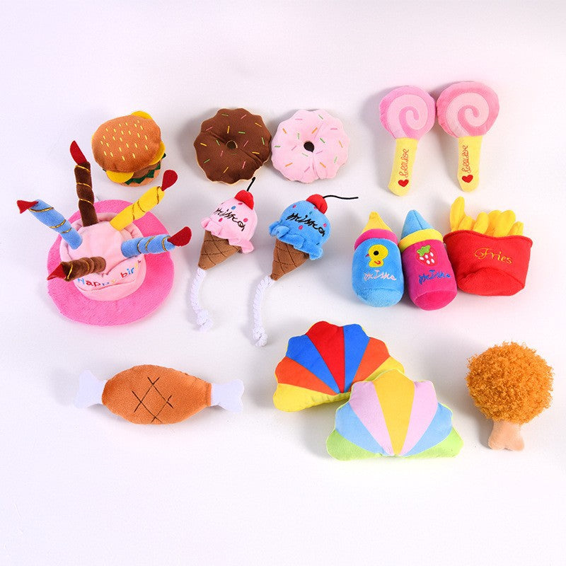 Squeaky Cute Plush Pet Toy for Dogs & Cats