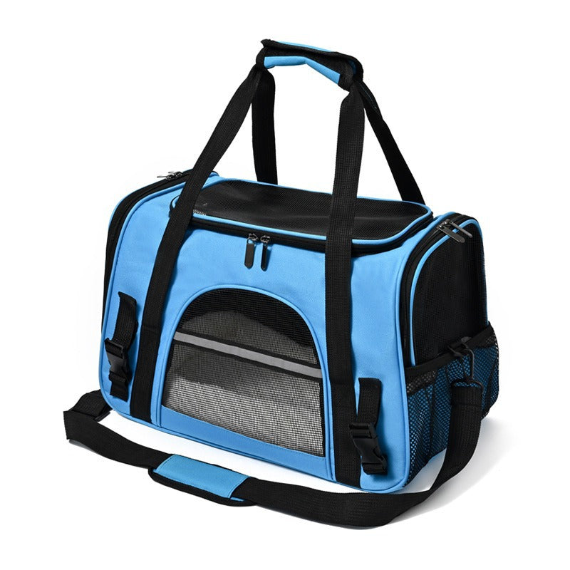 Portable Foldable Pet Carrier Bag with Fur Pad For Maxiumum Comfort