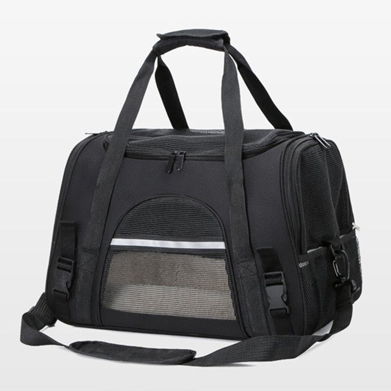 Portable Foldable Pet Carrier Bag with Fur Pad For Maxiumum Comfort